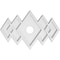Ekena Millwork Zoe Architectural Grade PVC Ceiling Medallion, 24"W x 16"H x 3"ID x 7 1/2"C x 1"P, One-Piece CMP24X16ZE-03000 - alternate 1